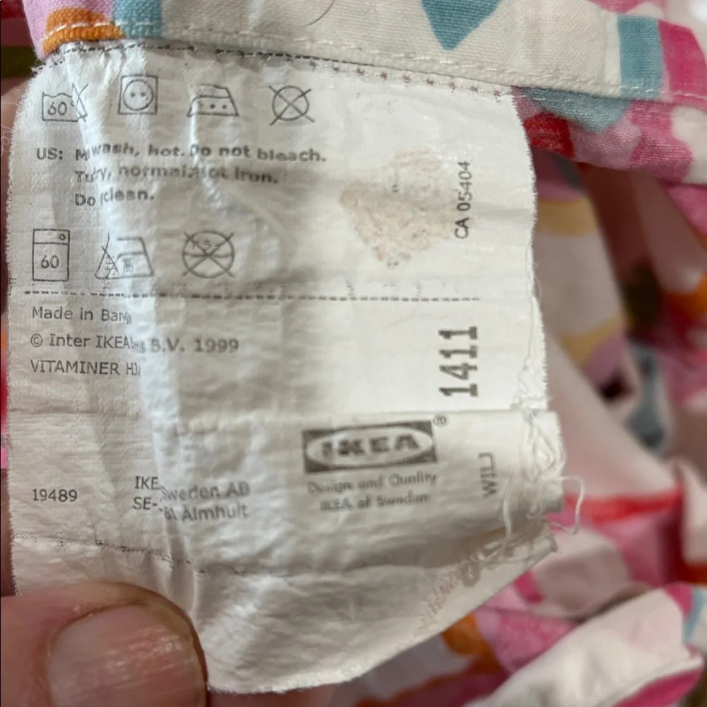 IKEA pink heart print twin duvet